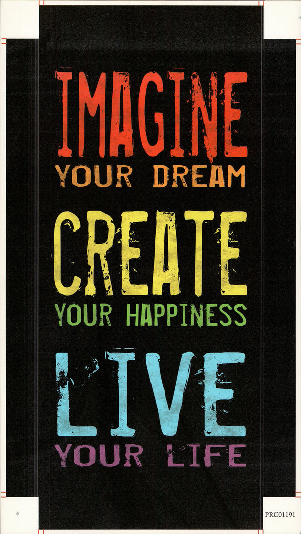 Live Your Life - 12 X 24 Inches (Canvas Roll or Stretched ready to hang)