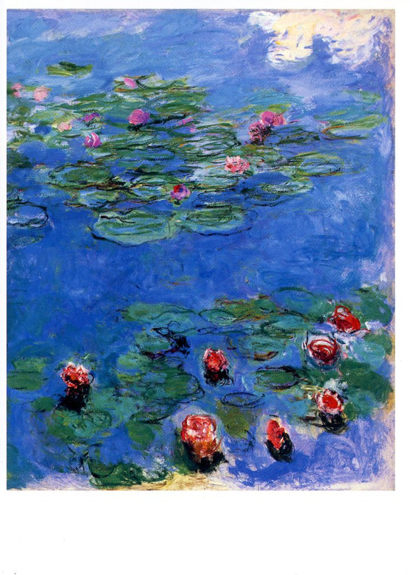 Water Lilies, 1914-1917 by Claude Monet - 5 X 7 Inches (Note Card ...