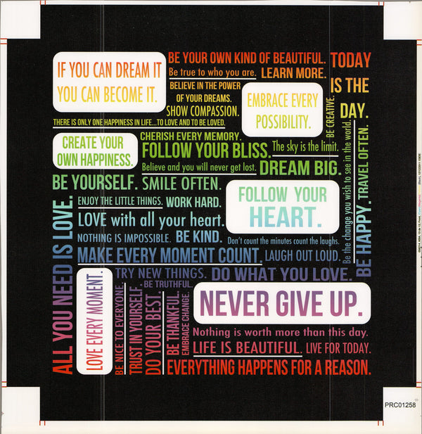 Never Give Up - 18 X 18 Inches (Canvas Roll or Stretched ready to hang)