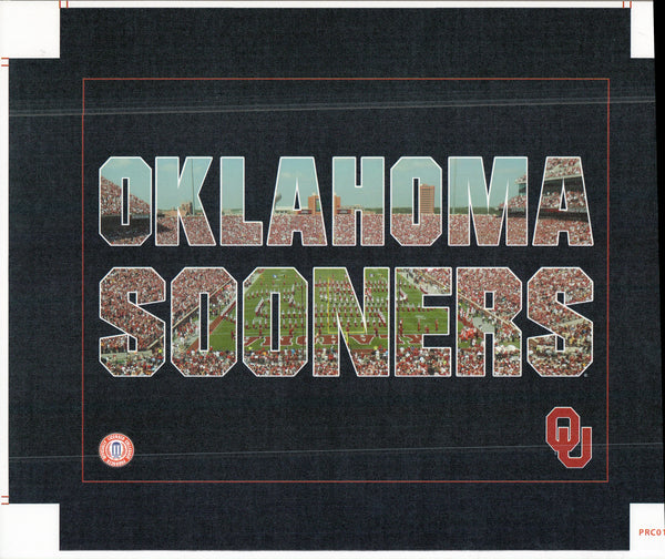 Oklahoma - Sooners - 15 X 19 Inches (Canvas Roll or Stretched ready to hang)