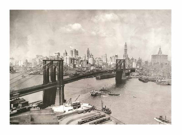 Panoramic View of Manhattan by Corbis/Bettmann - 24 X 32 Inches (Art Print)