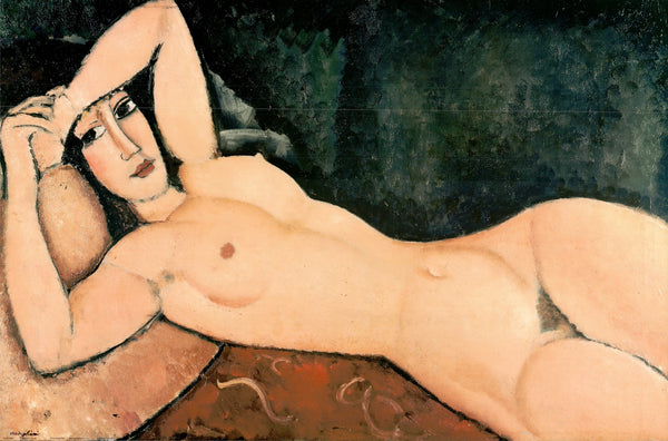 Reclining Nude by Amedeo Modigliani - 24 X 36 Inches (Art Print)