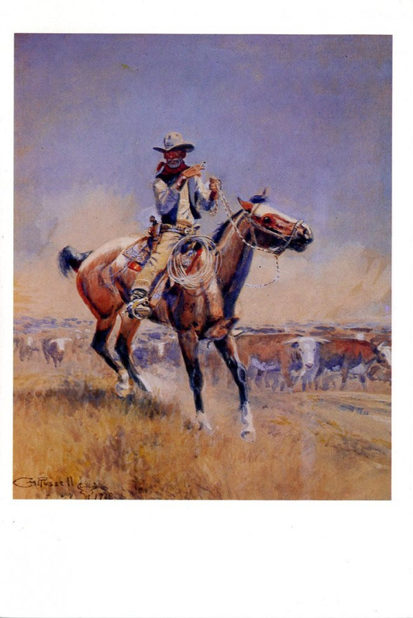 Beef for the Fighters by Charles M. Russell - 5 X 7 Inches (Western Greeting Card)