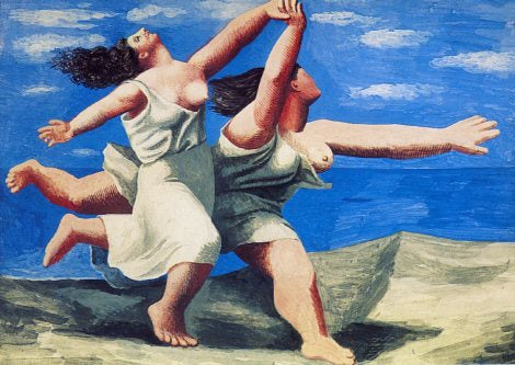 Two Women Running on the Beach, 1922 by Pablo Picasso - 5 X 7 Inches (Greeting Card)