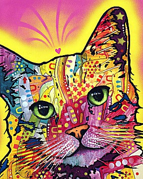 Tilt Cat by Dean Russo - 24 X 30 Inches (Art Print)