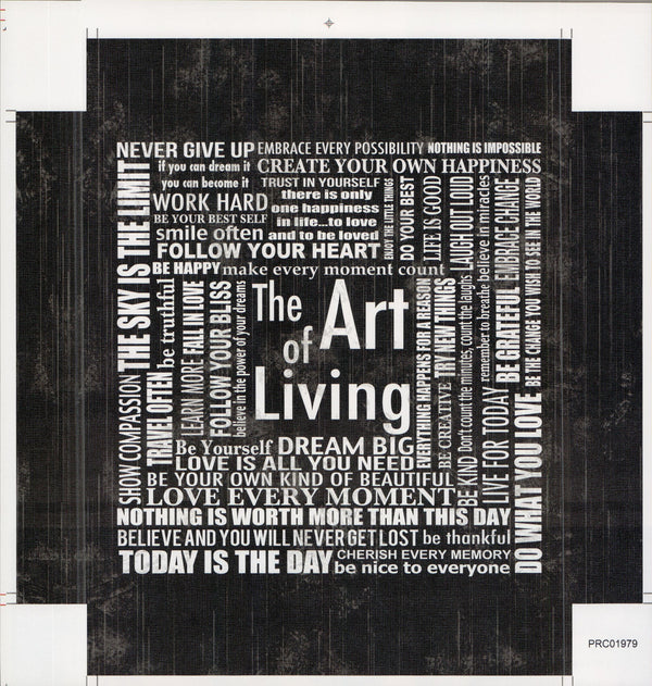 The Art of Living - 12 X 12 Inches (Canvas Roll or Stretched ready to hang)