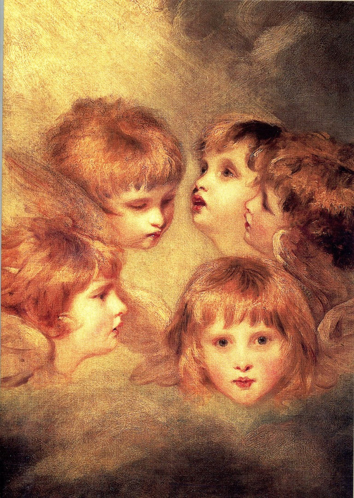 Angels' faces, 1780 by Sir Joshua Reynolds - 5 X 7" (Greeting Card)