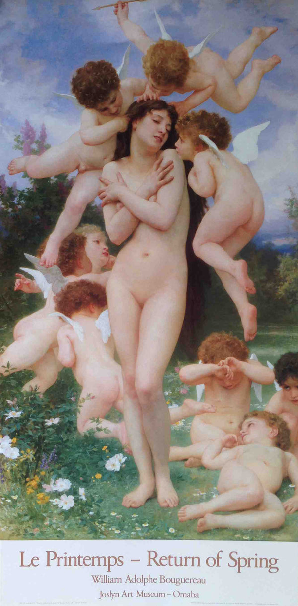 Return of Spring / Le Printemps by William Bouguereau 18 X 36 Inches