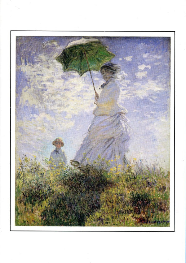 Mrs. Monet and Her Son, 1875 by Claude Monet - 5 X 7 Inches (Greeting Card)