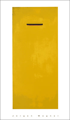 Untitled, Yellow by Jürgen Wegner - 28 X 48 Inches