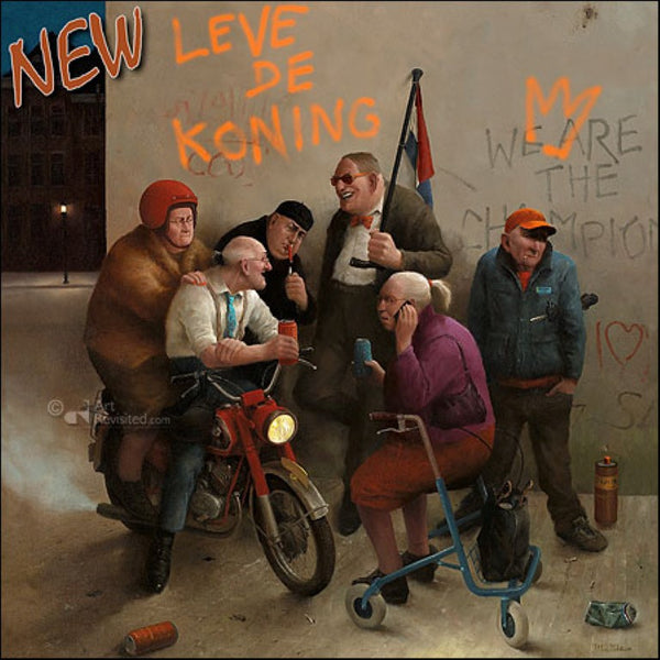 Long live the king! by Marius van Dokkum - 6 X 6" (Greeting Card)