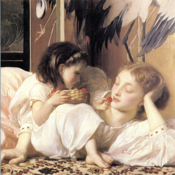 Mother and Child, 1865 by Lord Frederic Leighton (Greeting Card)