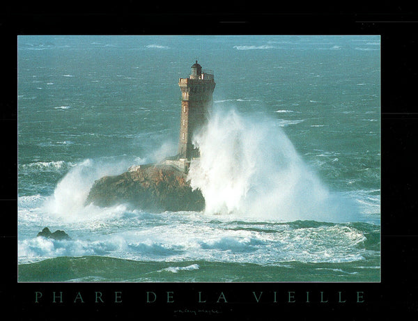 Phare de la Vieille by Valéry Hache - 12 X 16 Inches (Art Print)