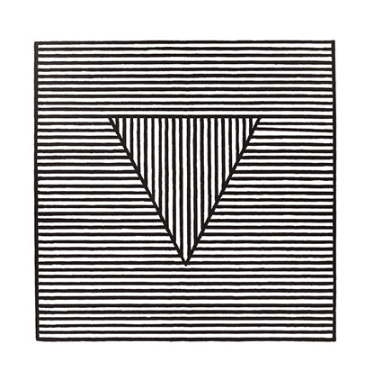 Triangle, 1980 by Sol Lewitt - 40 X 40 Inches (Silkscreen / Serigraph)