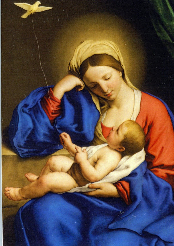 Madonna and Child, 1650 by Giovan Battista Salvi - 5 X 7" (Greeting Card)