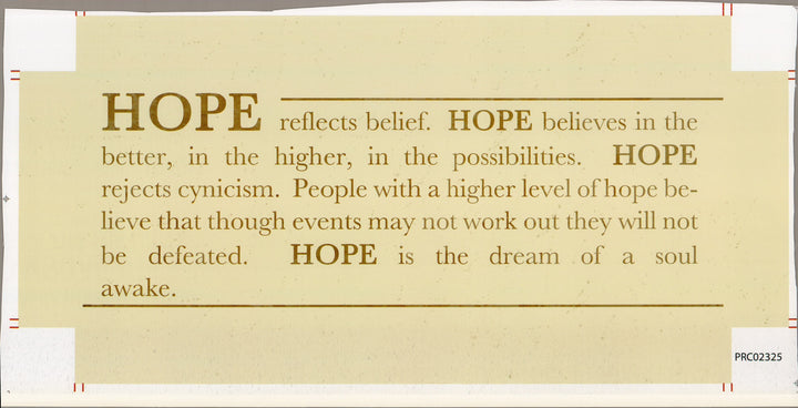 Hope - 8 X 20 Inches (Canvas Roll or Stretched ready to hang)