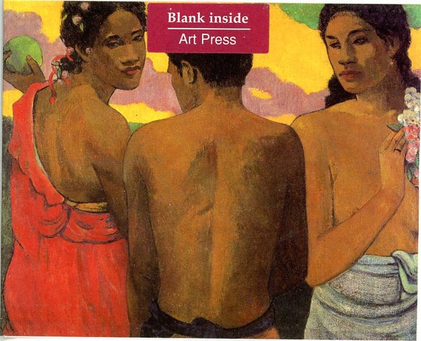 Three Tahitians (Detail) by Paul Gauguin - 4 X 5 Inches (Greeting Card)
