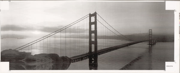 Golden Gate - 12 X 40 Inches (Canvas Roll or Stretched ready to hang)