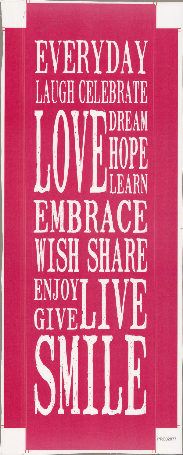 Live Smile - 12 X 36 Inches (Canvas Roll or Stretched ready to hang)