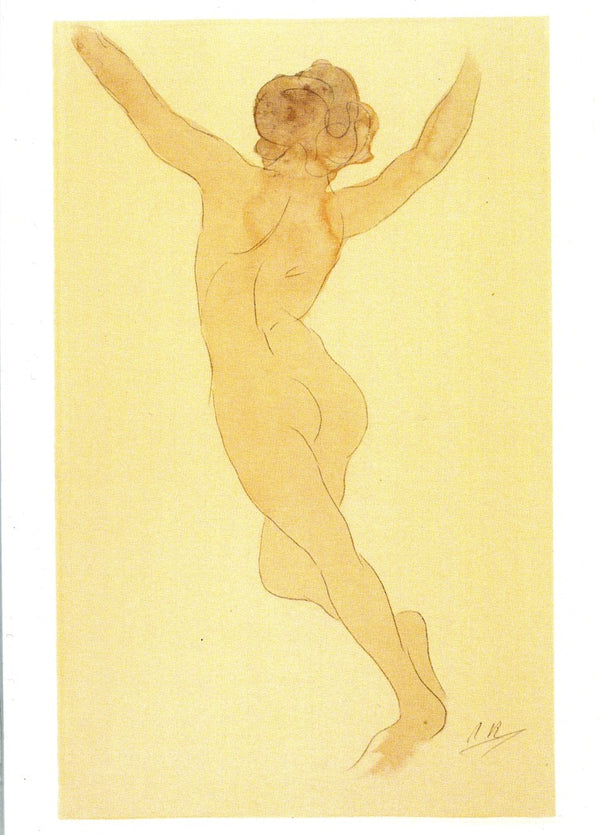 Woman from the Back by Auguste Rodin - 5 X 7 Inches (Greeting Card)