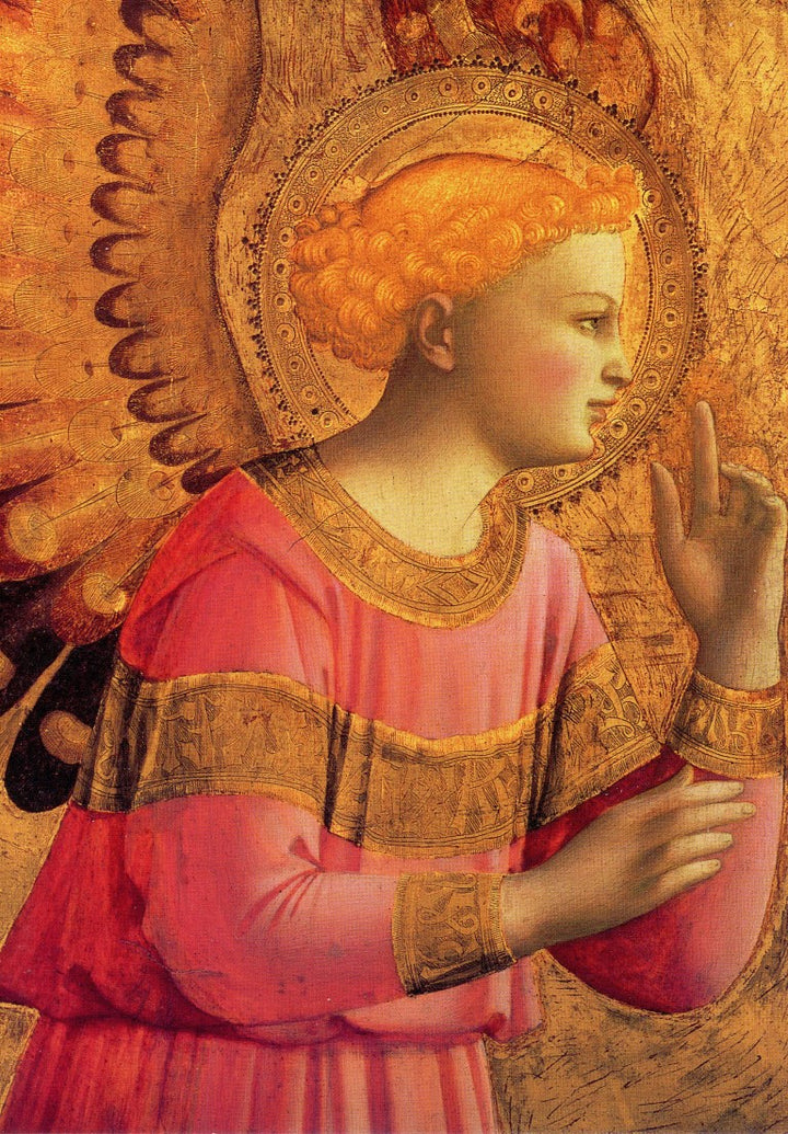 Annunciatory Angel, 1450-55 by Fra Angelico - 5 X 7" (Greeting Card)