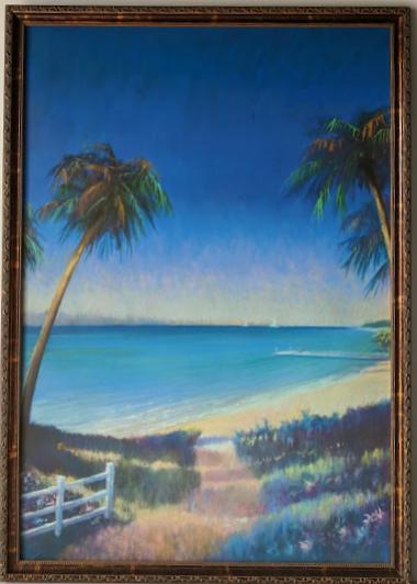 Tropical Path II by Fred Fieber - 26 X 36 Inches (Framed Giclee on Masonite Ready to Hang)