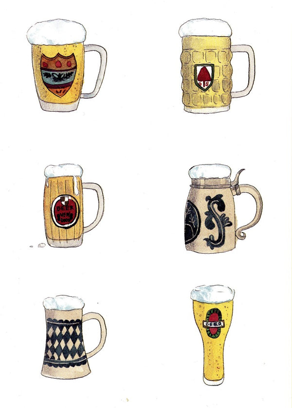 Beer by Emmanuelle Teyras - 5 X 7 Inches (Art Print)