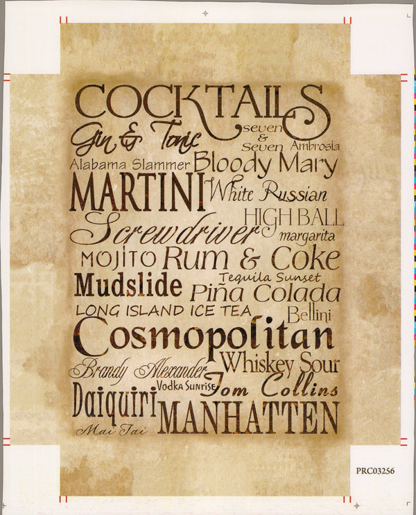 Cocktails - 11 X 14 Inches (Canvas Roll or Stretched ready to hang)