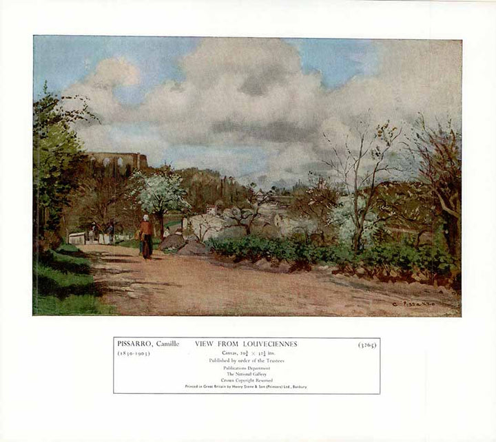 View from Louveciennes by Camille Pissarro - 10 X 12 Inches (Art Print)