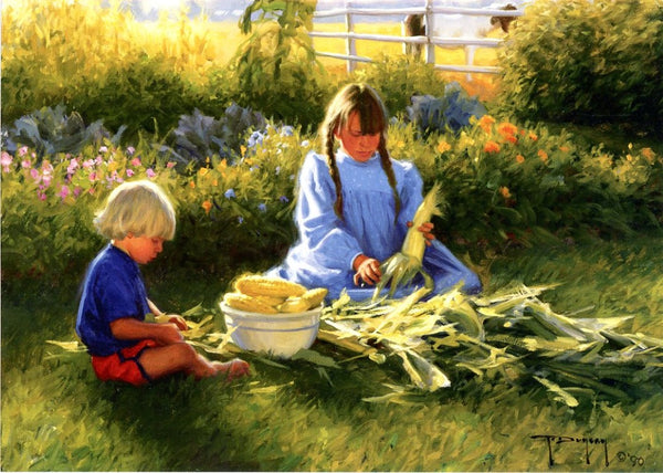 Corn on the Cob by Robert Duncan - 5 X 7" (Greeting Card)