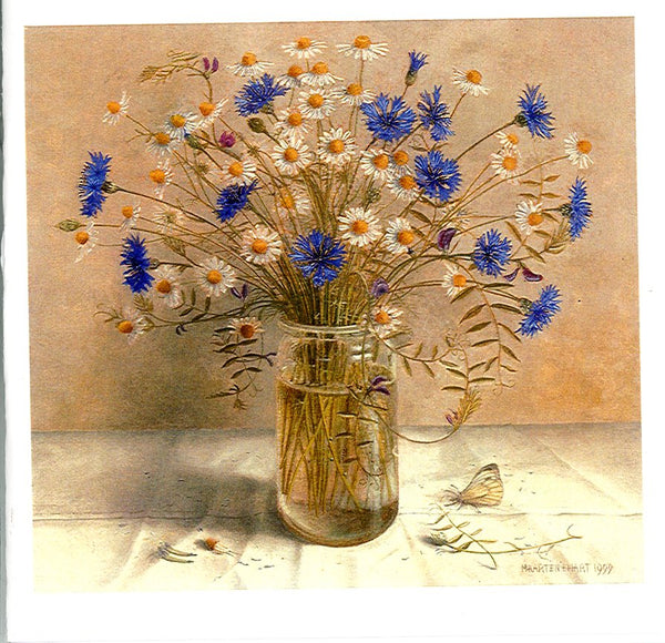 Still Life from the Rye Field by Maarten Hart - 6 X 6" (Greeting Card)