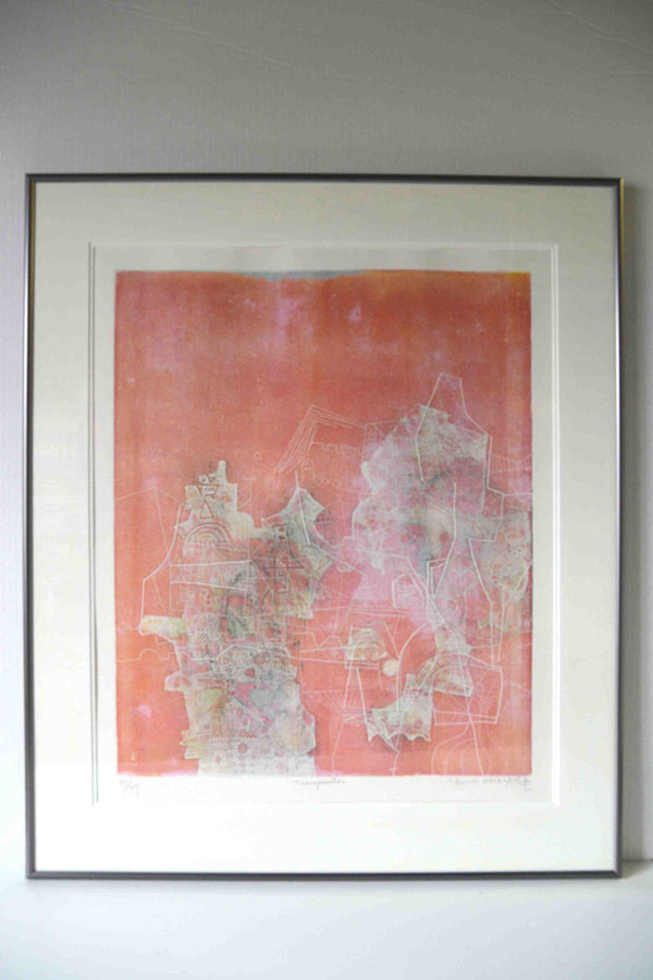 Transposition by Shoichi Hasegawa - 26 X 33 Inches (Metal Framed Etching With Double Matte Numbered & Signed) 63/99