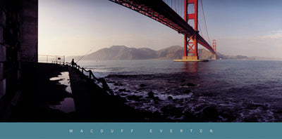 Fisherman, Golden Gate Bridge, San Francisco by Macduff Everton - 20 X 40 Inches (Art Print)