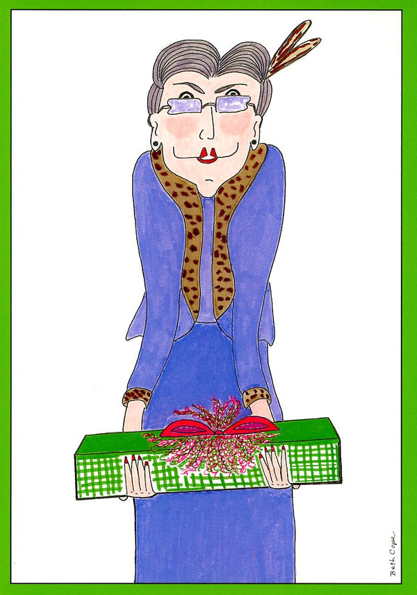 Granny - Happy Birthday by Beth Cope - 5 X 7 Inches (Greeting Card)