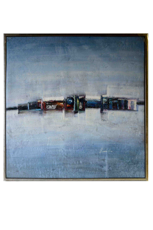 Horizon by Unknown - 36 X 36 Inches (Oil Painting on Canvas Gallery Wrap with Floater Frame Ready to Hang)