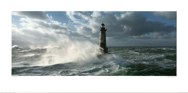 Phare d'Ar Men, Iroise, 2003 by Jean Guichard - 20 X 40 Inches (Art Print)