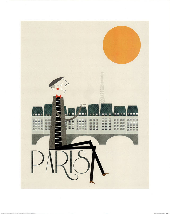 Paris by Blanca Gomez - 16 X 20 Inches (Art Print)