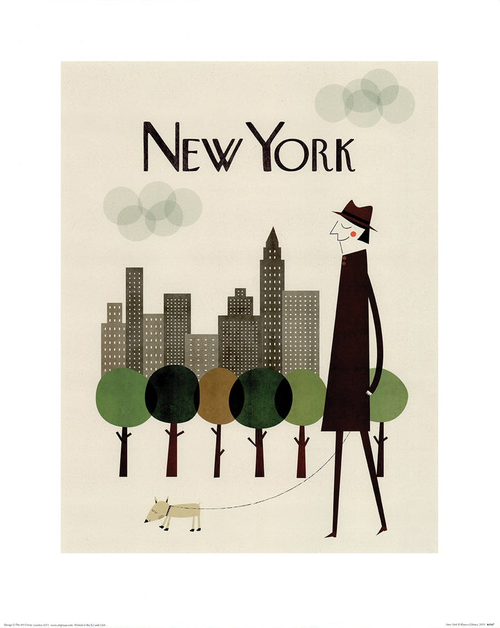 New York by Blanca Gomez - 16 X 20 Inches (Art Print)