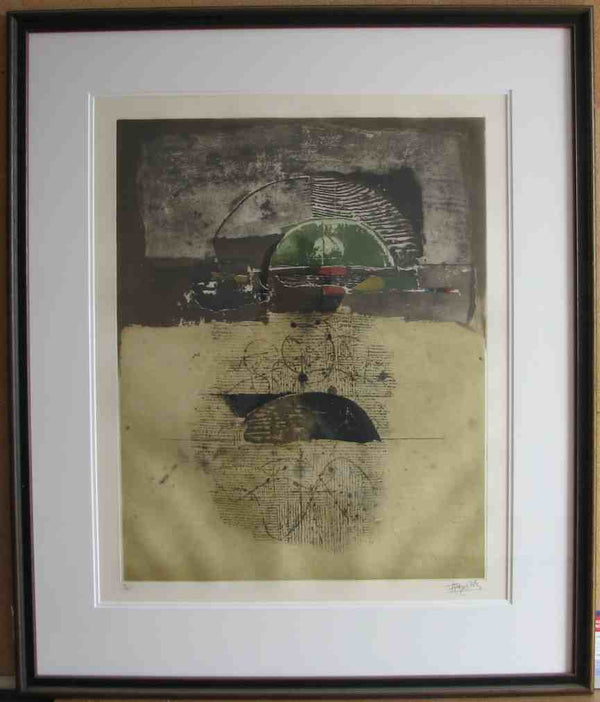 Untitled by Johnny Friedlaender - 27 X 31 Inches (Framed Etching Numbered & Signed) 07/135