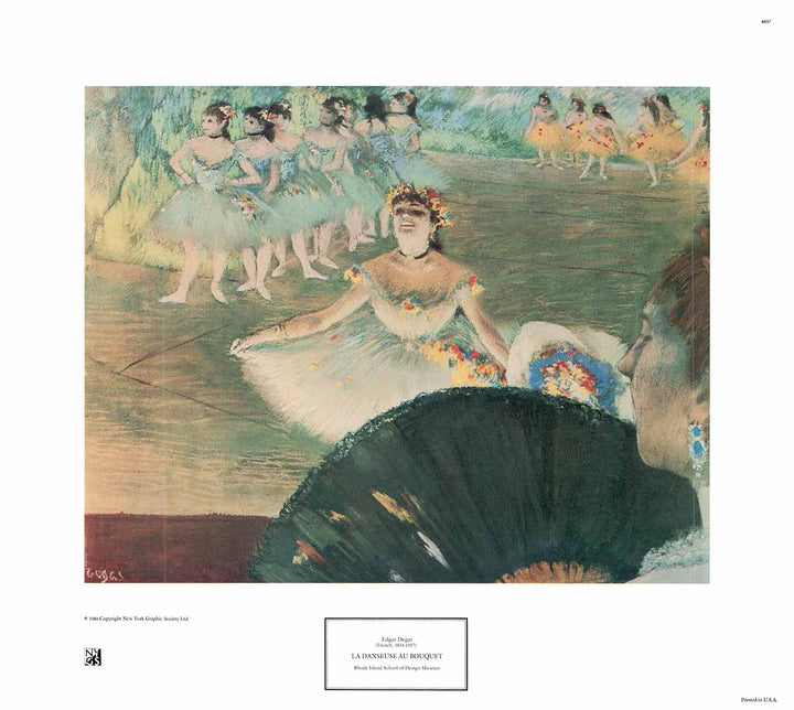 La Danseuse au Bouquet by Edgar Degas - 16 X 18 Inches (Art Print)