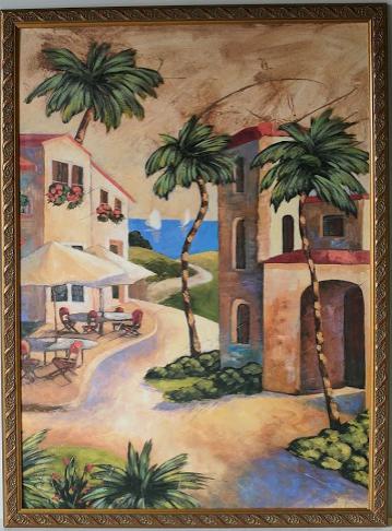 Riviera II by Elli Milan - 25 X 34 Inches (Framed Giclee on Masonite Ready to Hang)
