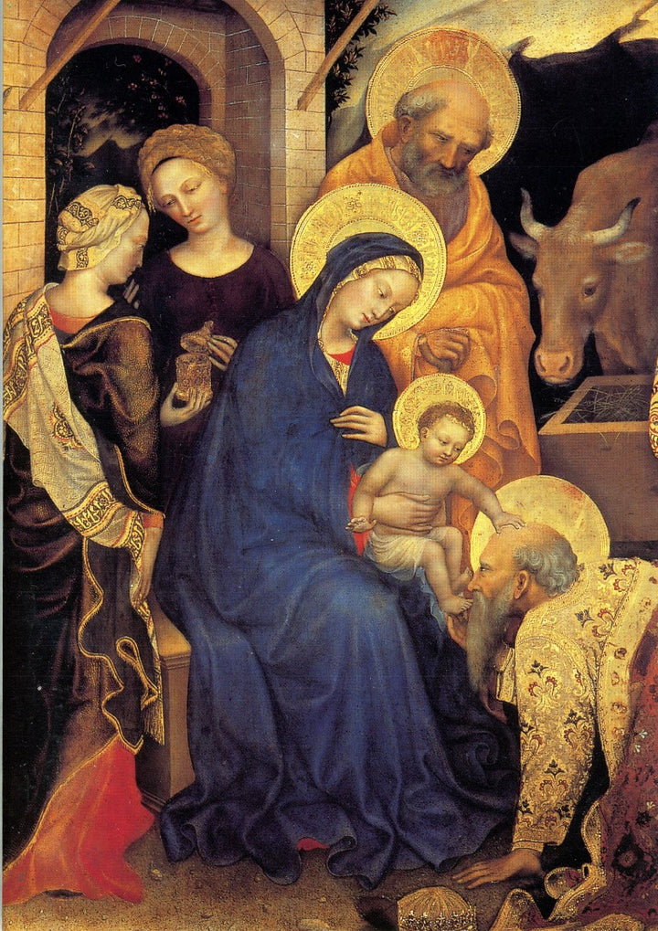 Adoration Des Anges, 1423 by Gentile De Fabriano - 5 X 7" (Greeting Card)