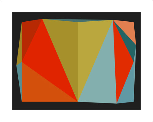 Triangulations n°5, 2013 by Henri Boissiere - 16 X 20 Inches (Silkscreen)