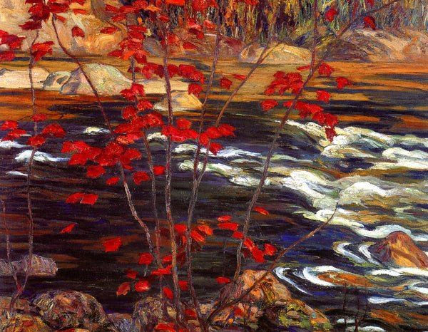 The Red Maple, 1914 by Alexander Jackson - 5 X 7" (Greeting Card)