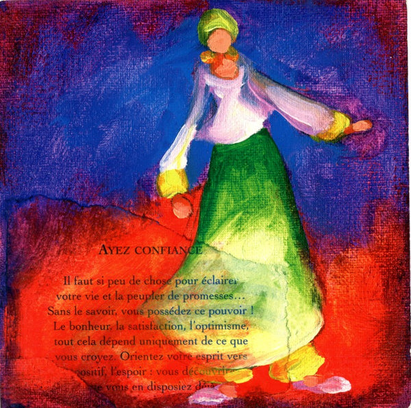 Confiance by Dominique Garcia - 6 X 6 Inches (Note Card)