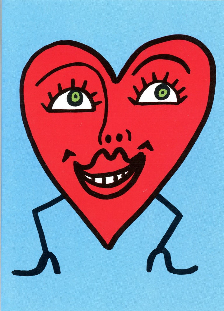 Mrs. Heart by Herve Di Rosa - 5 X 7 Inches (Greeting Card)
