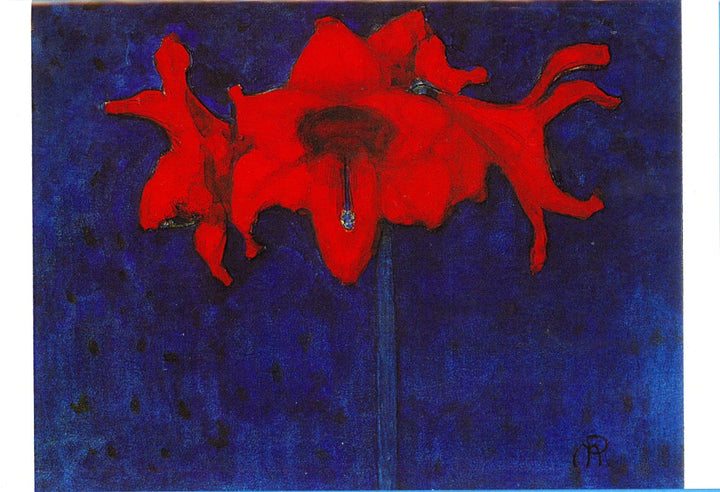 Amaryllis, 1910 by Piet Mondrian - 5 X 7 Inches (Greeting Card)