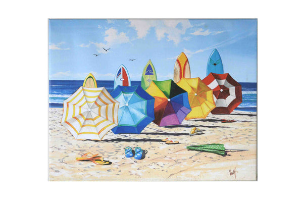 Brellas & Boards by Scott Westmoreland - 24 X 30 Inches (Canvas Gallery Wrap Ready to Hang)