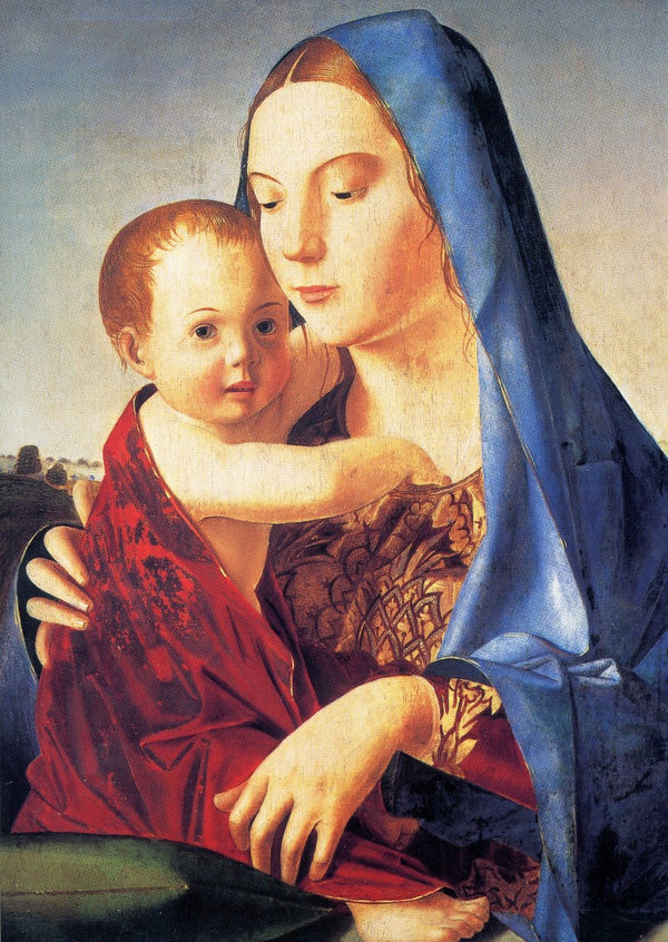 Madonna And Child, 1475 by Antonello De Messina - 5 X 7" (Greeting Card)