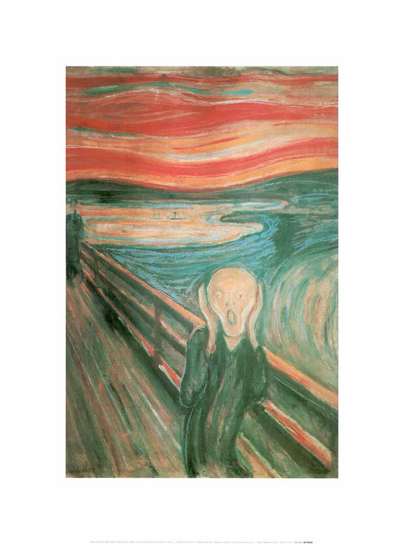 The Scream, 1893 by Edvard Munch - 12 X 16 Inches (Art Print ...